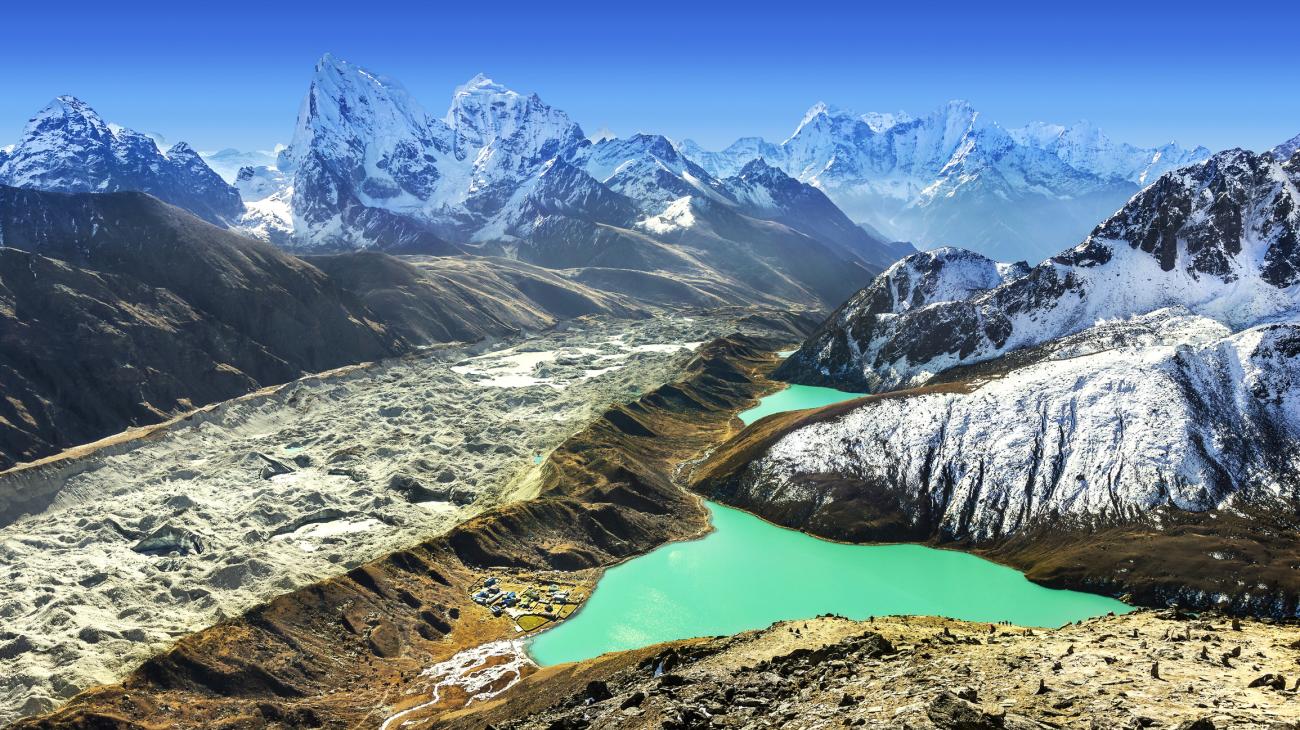 Gokyo Lakes in Sagarmatha National Park, one of many trekking routes in Nepal